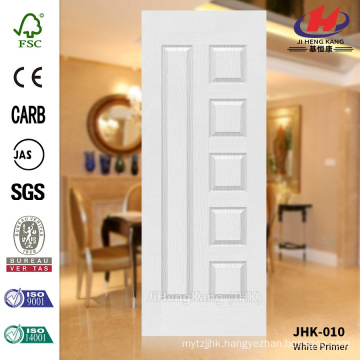 JHK-010 Saudi Arabia Manufacture Classical Popular Rut Model School Furniture MDF White Primer Door Skin